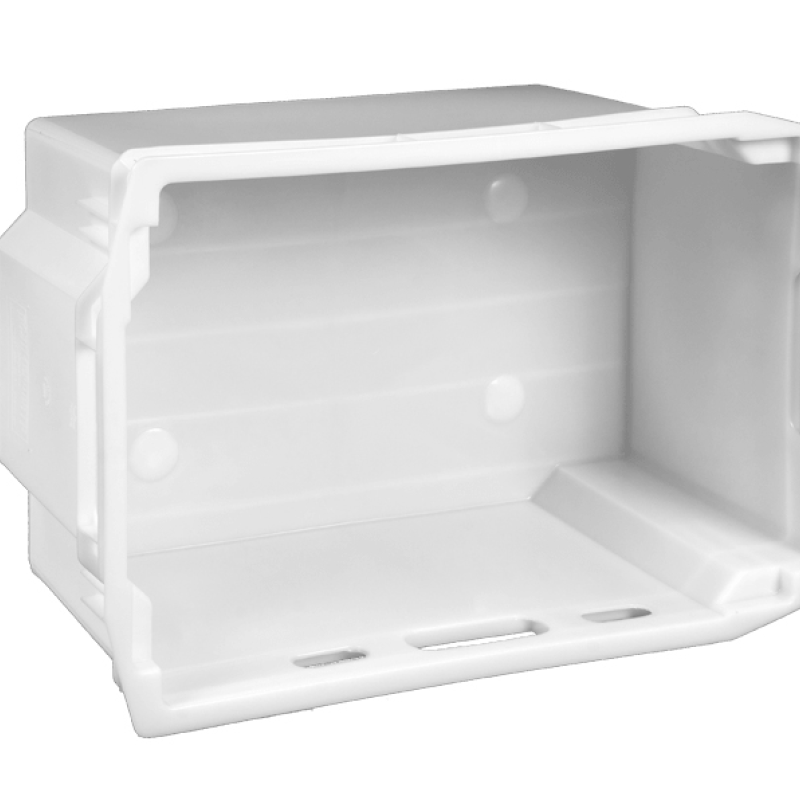 Ящик пластиковий білий 600х400х270 мм