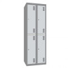 Шафа для одягу металева чотирикамерна, дворівнева. Ширина 600 мм (без пдв)