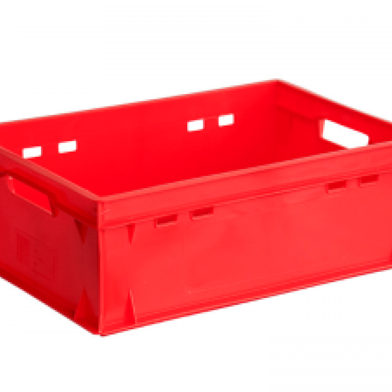 Ящик пластиковий 600х400х200 Е2 червоний