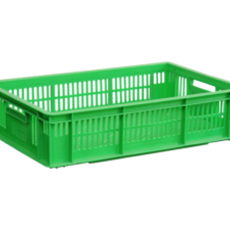 Ящик пластиковий 600х400х140 зелений вторинний