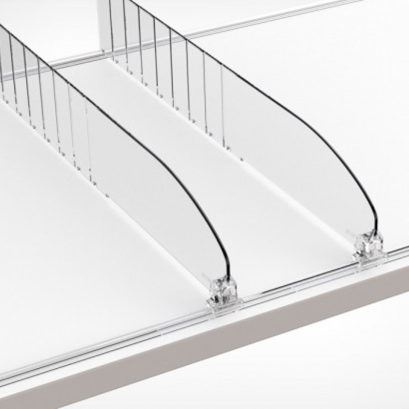 DIV60 Роздільник пластиковий висотою 60 мм, довжиною 335-485 мм DIV60-В