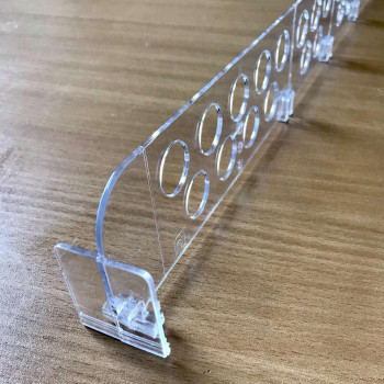 DIV60-ВТ40 Пластиковий розділювач висотою 60 мм, 185-485 мм із переднім обмежувачем 40 мм