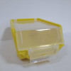 Ящик складаний жовтий із прозорою кришкою 175х110х75 мм