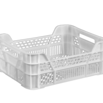 Ящик пластиковий 400х300х155/110 мм білий