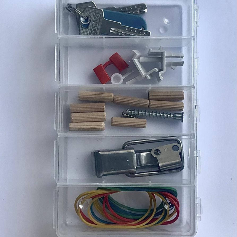 Органайзер 200х115х35 прозорий на 5 комірок