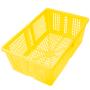 Ящик пластиковий перфорований 350х235х130 жовтий