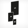 Чорна табличка для нанесення написів А8 А4 (210х297 мм)