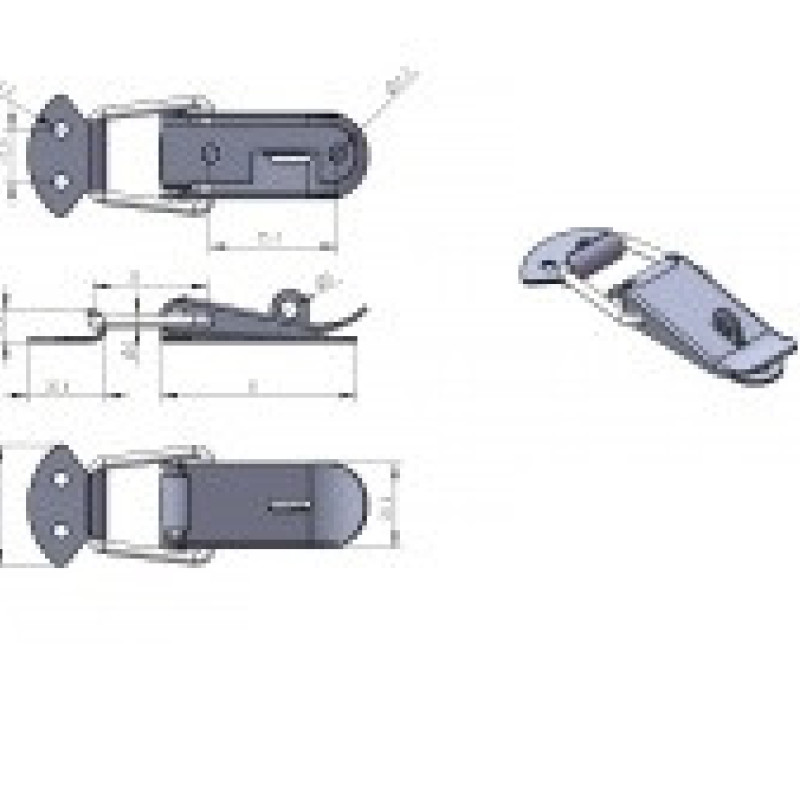 Засувка DK006 з нікельованої сталі