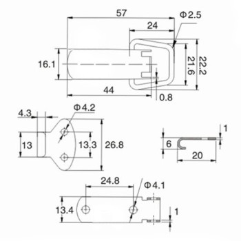 Засувка DK007 з нікельованої сталі