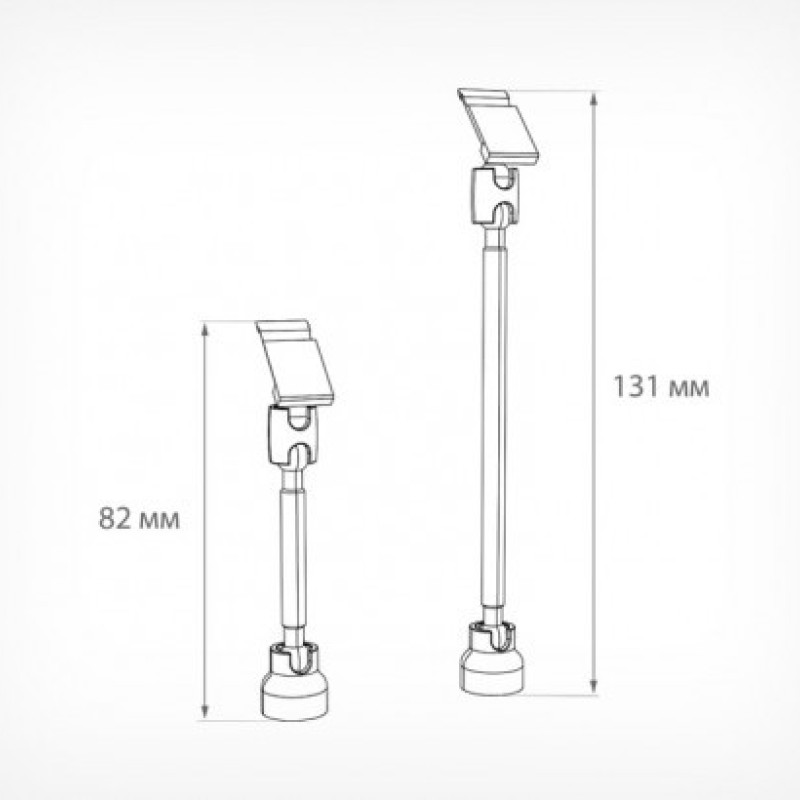 Тримач касет цін на магнітному підставі, ніжка 100 мм