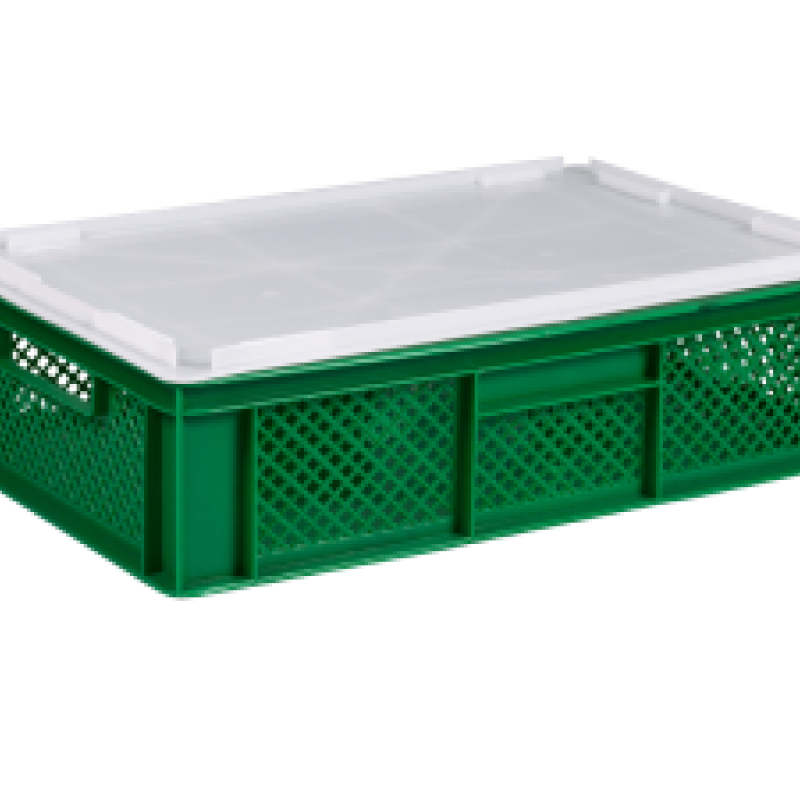 Ящик пластиковий 600*400*155 кольровий вторинний