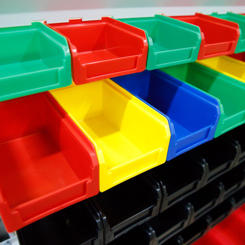 Ящик-лоток 701 ПРЕМІУМ синій 230х145х125 мм блакитний складський