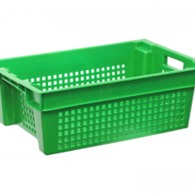 Ящик пластиковий 600х400х200 кольоровий перфорований