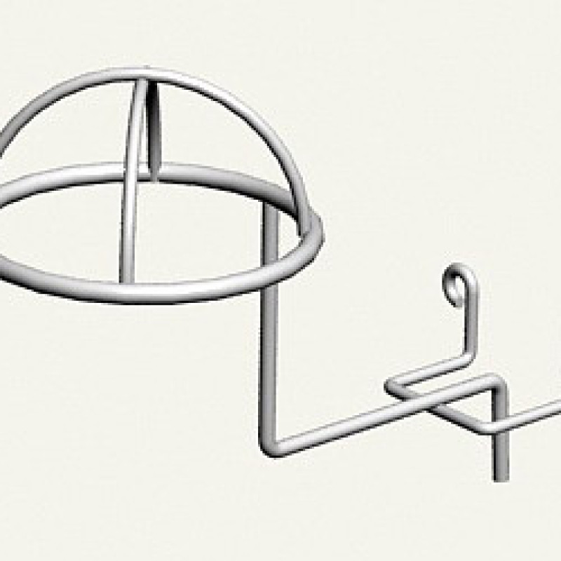 Гачок для шапок сферичний, 160 мм (обрати кріплення)