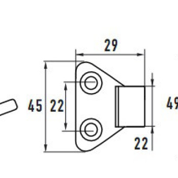 Засувка оцинкована 703 S (174-193 x 49 мм)