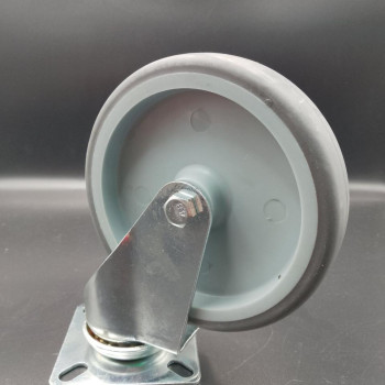 Колесо 125 мм апаратне з поворотним кронштейном з майданчиком