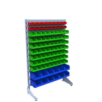 Стелаж 1500 мм із пластиковими лотками преміум