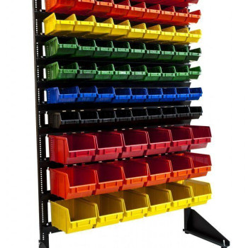 Стелаж 1500 мм із пластиковими ящиками стандарт