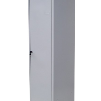 Гардеробна шафа металева з перегородкою (без пдв)