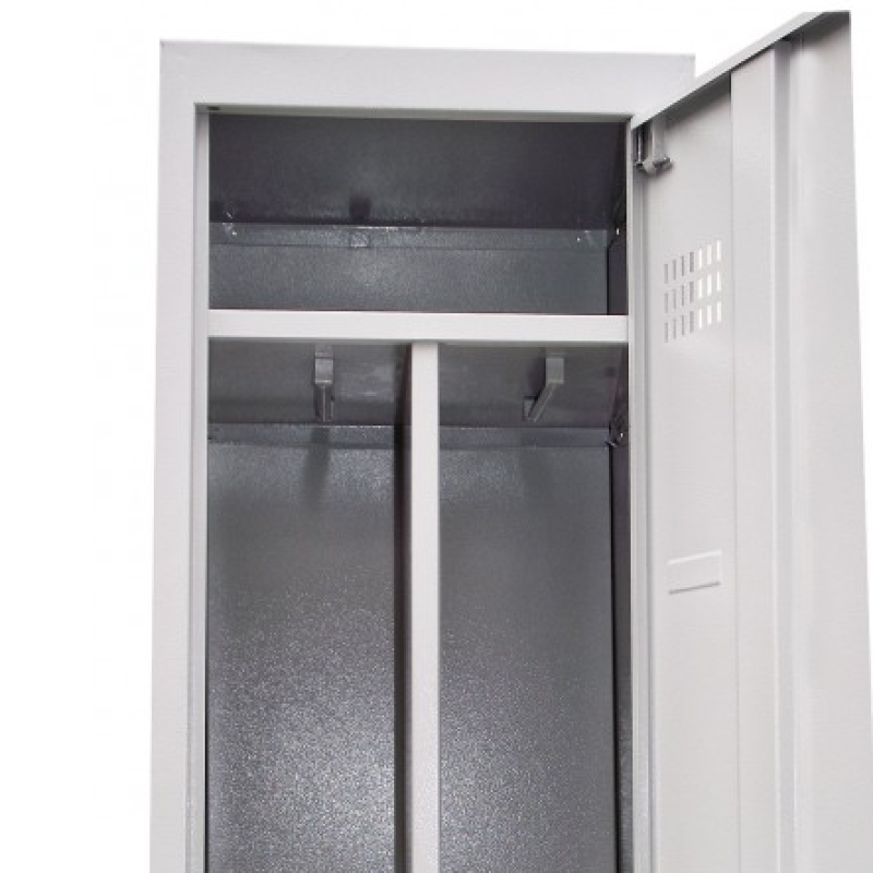 Гардеробна шафа металева з перегородкою (без пдв)