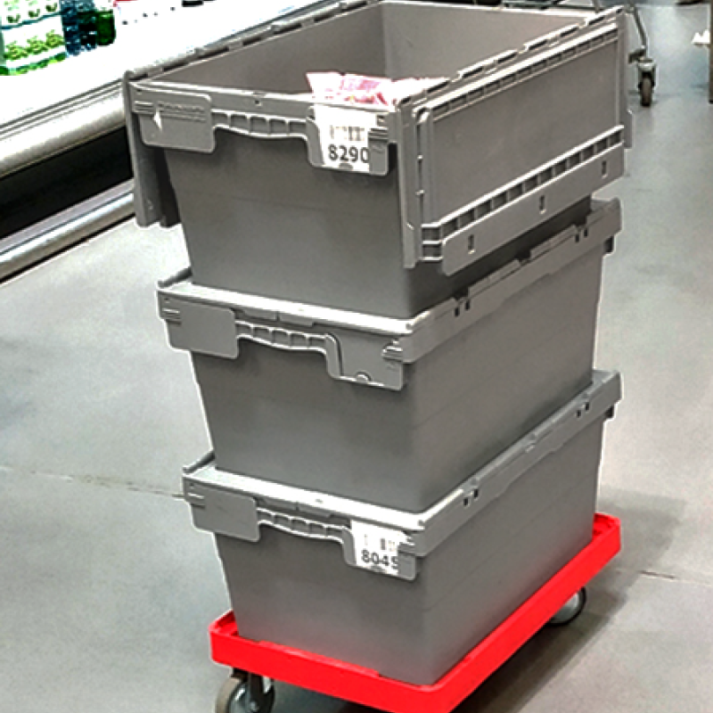 Ящик пластиковий 600х400х295 с кришкою для дистрибуції N6428-ALC