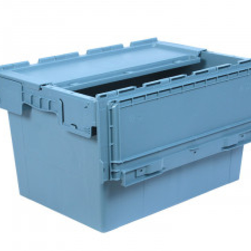 Ящик пластиковий з кришкою 600х400х345 для дистрибуції N6433-ALC