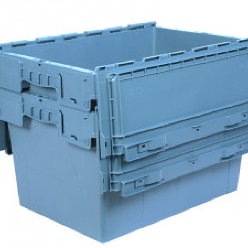 Ящик пластиковий з кришкою 600х400х345 для дистрибуції N6433-ALC