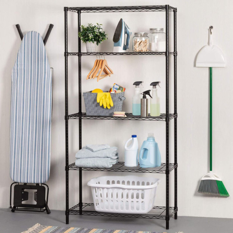 Стелаж  FULLWAY METAL 5 полиць 90х35х180