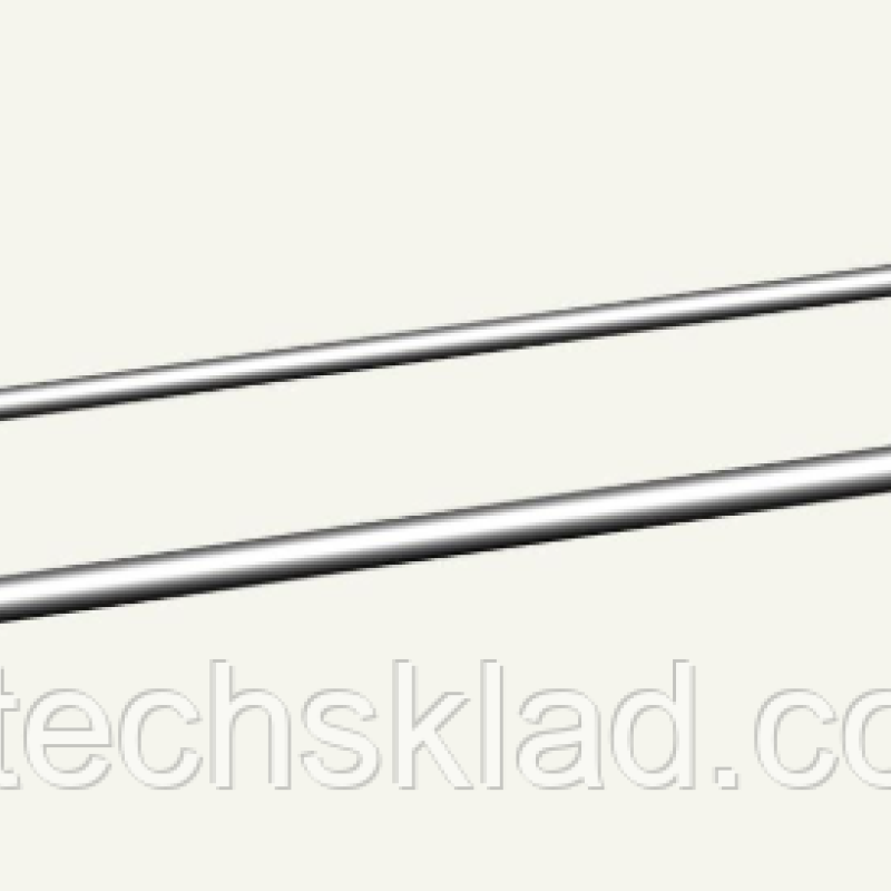 Гачок одинарний з цінникотримачем торговий на ДСП, довжина - 200 мм