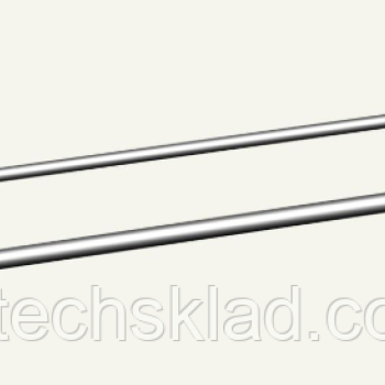 Гачок одинарний з цінникотримачем торговий на ДСП, довжина - 300 мм