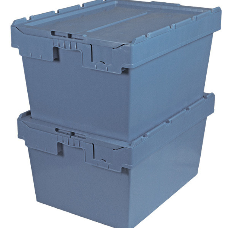 Ящик пластиковий з кришкою 800х600х440 для дистрибуції