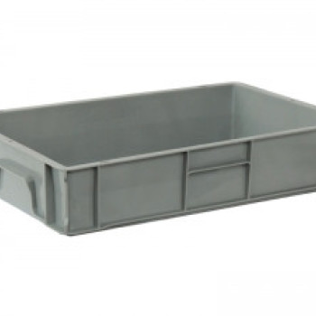 Ящик пластиковий 600*400*120 мм білий суцільний