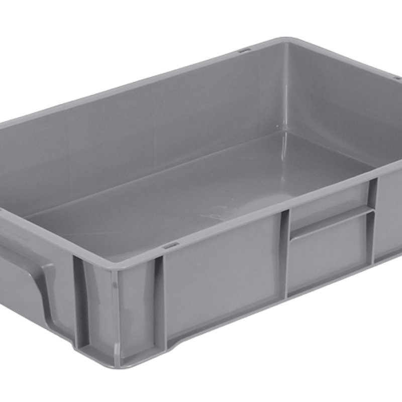 Ящик пластиковий 600*400*120 мм кольоровий суцільний