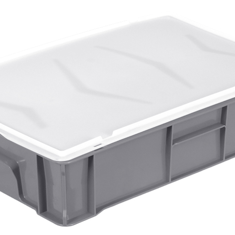 Ящик пластиковий 600*400*120 мм кольоровий суцільний