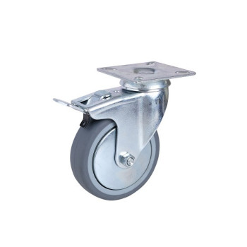 Колесо 100 мм апаратне з поворотним кронштейном з майданчиком