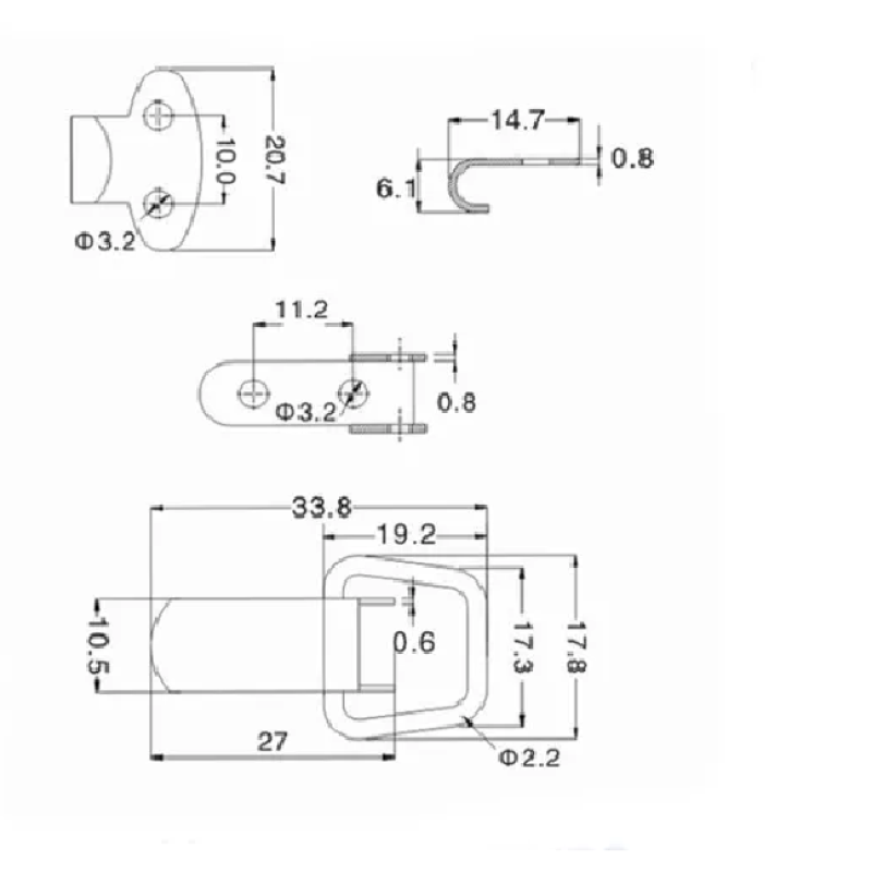Защіпка MV009 із оцинкованої сталі