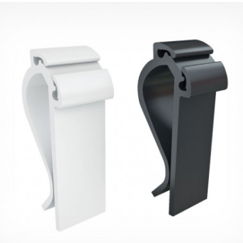 MIDICLIP Пластиковий цінникотримач-зажим білий