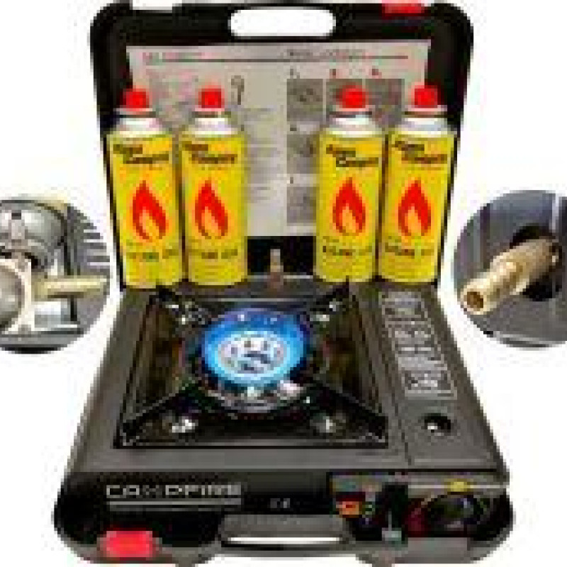 Туристична газова плитка CAMFIRE + 4 картриджи 227 г