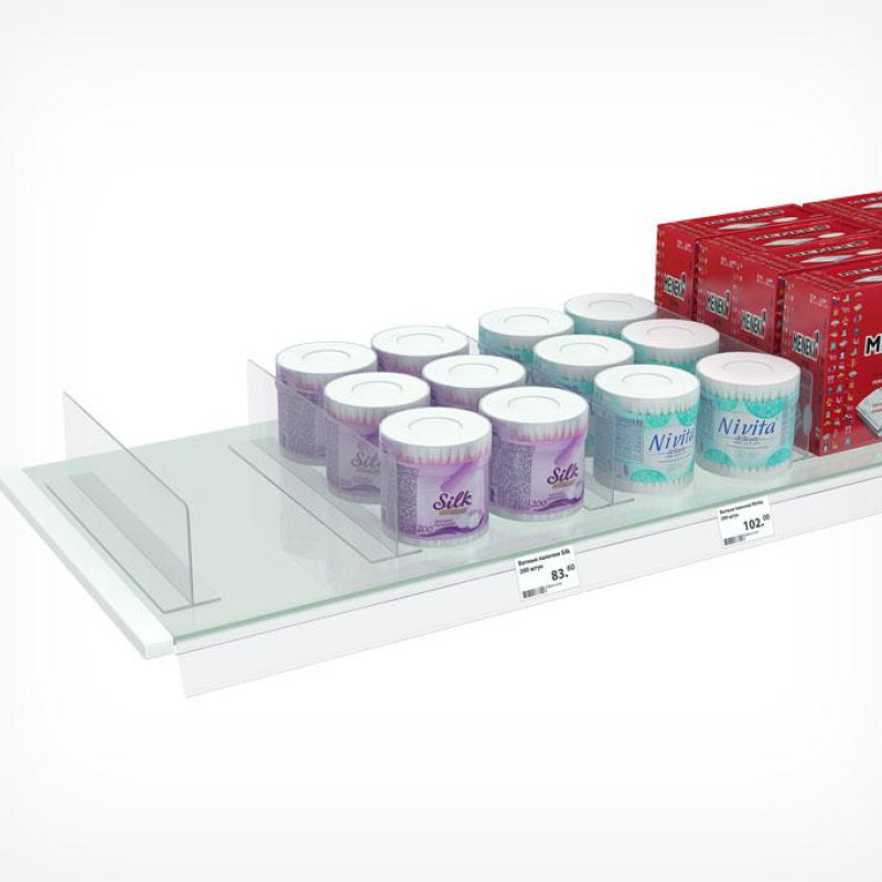 DIVТ-80 Розділювач пластиковий висотою 80 мм на Т-основі довжиною 480 мм