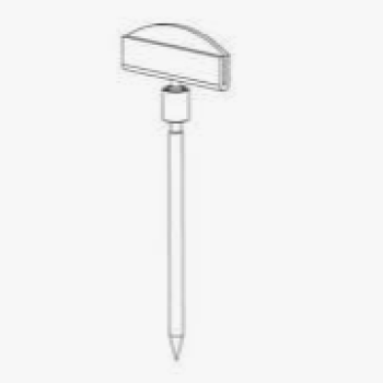 Пластиковий цінник-голка, прозорий 100 мм