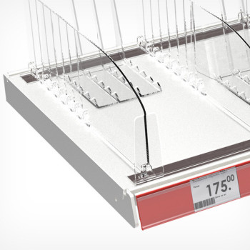 T-RAIL 30 Т-профіль пластиковий шириною 30 мм для кріплення розділювачів на полиці 1250