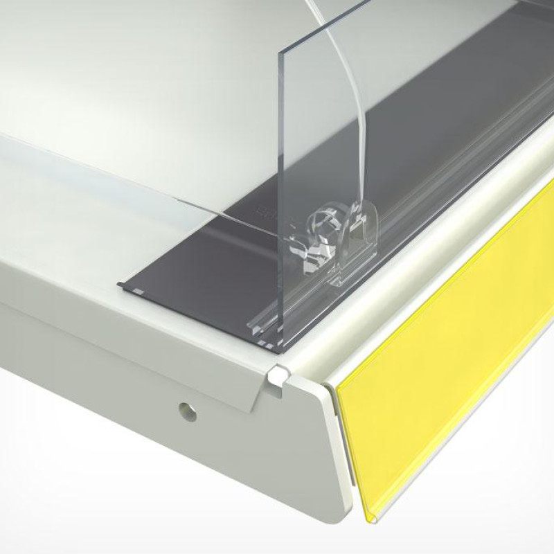 L-RAIL 80-TM Обмежувач передній пластиковий висотою 80 мм з Т-профілем на магнітній стрічці