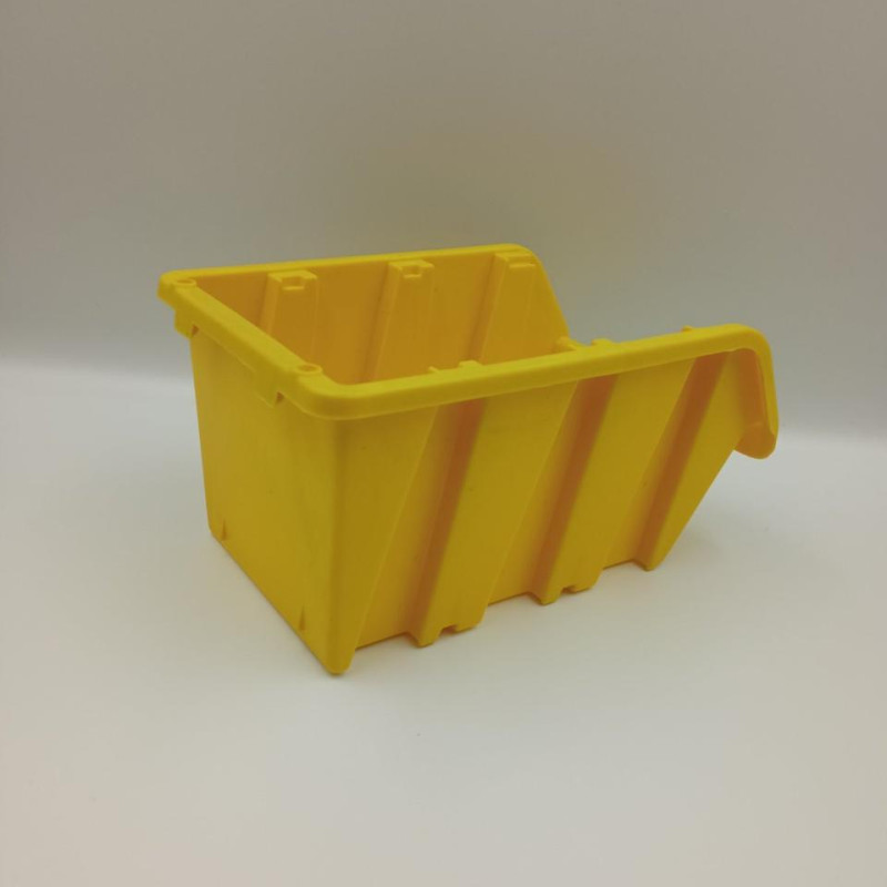 Ящик контейнер 160х100х85 мм 702 АЛЬТЕРНАТИВА  для зберігання метизів Жовтий