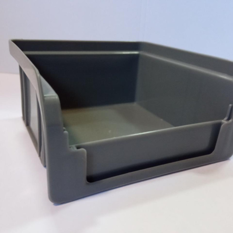 Ящик 703 ПРЕМІУМ 100х100х50 мм для зберігання метизів сірий