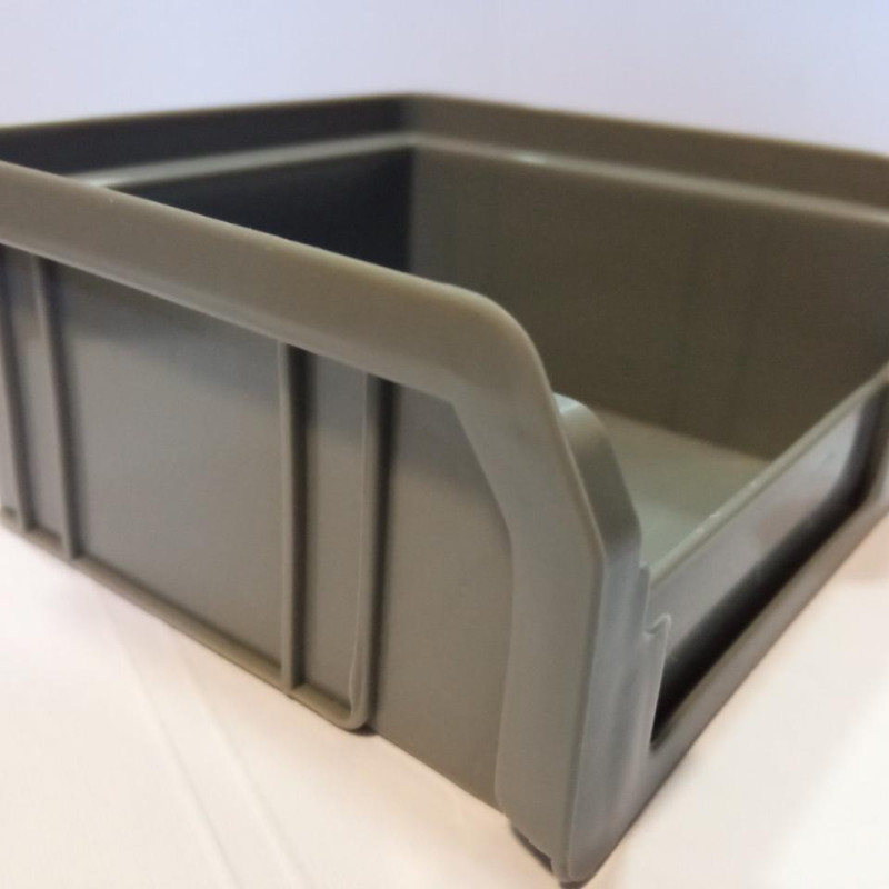 Ящик 703 ПРЕМІУМ 100х100х50 мм для зберігання метизів сірий