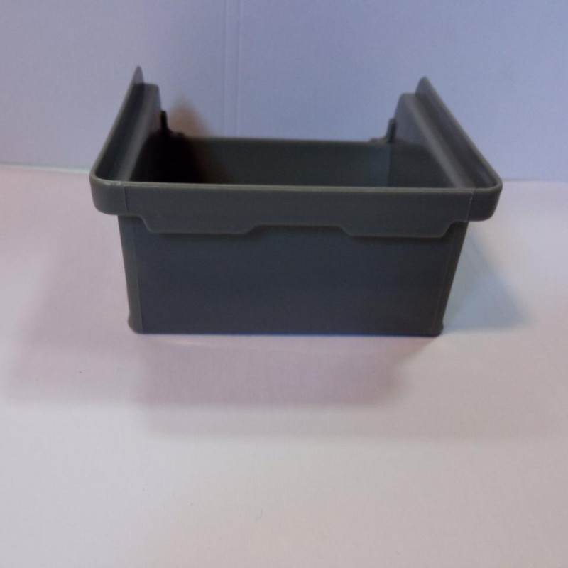 Ящик 703 ПРЕМІУМ 100х100х50 мм для зберігання метизів сірий