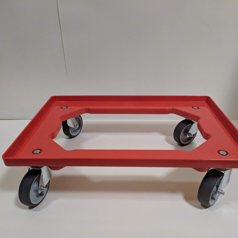 Візок для перевезення ящиків 620х420х160 мм червоний