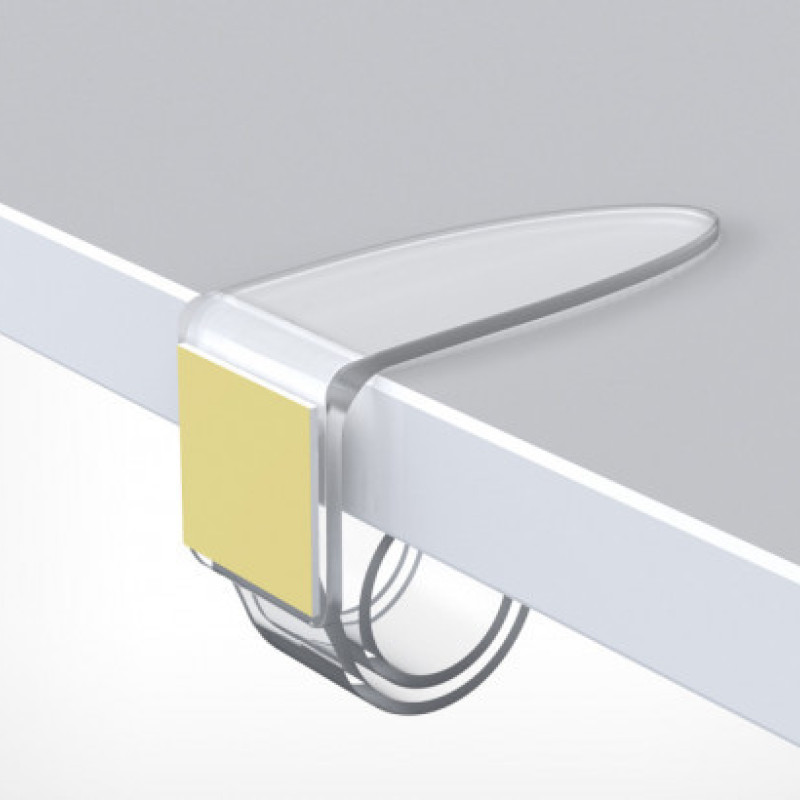 Пластиковий тримач-равлик COIL-T з клейовою основою