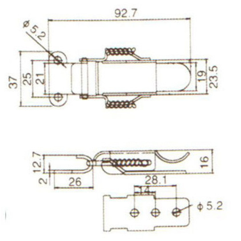 Засувка MV013 з нержавіючої сталі