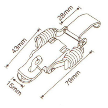 Засувка MV012 з нержавіючої сталі